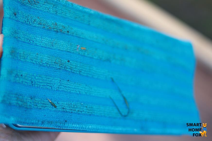 Saugwischergebnis mit dem Speedpro Max Aqua